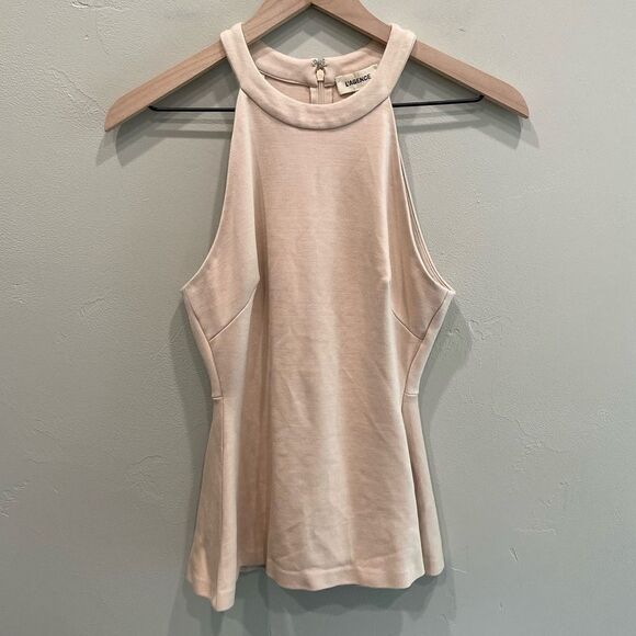 L'AGENCE Light Pink Sleeveless Halter Top Blouse - Size: XS - Picture 1 of 9
